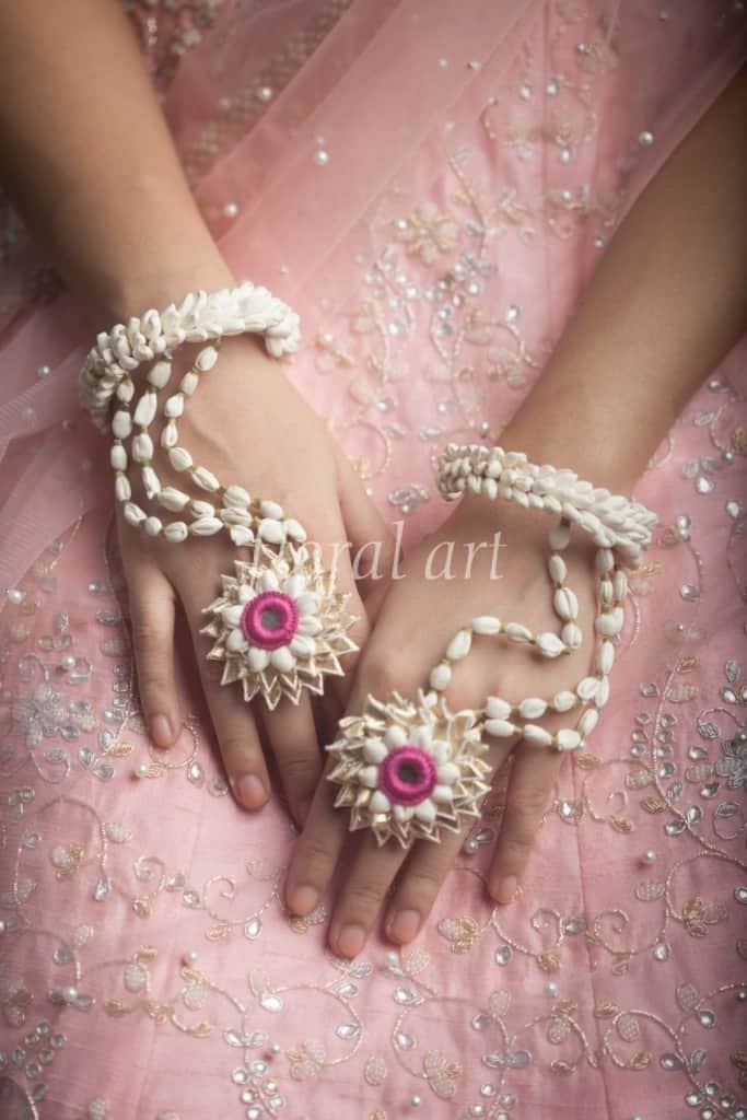 Floral Jwellery for Mehndi and Sangeet ceremony